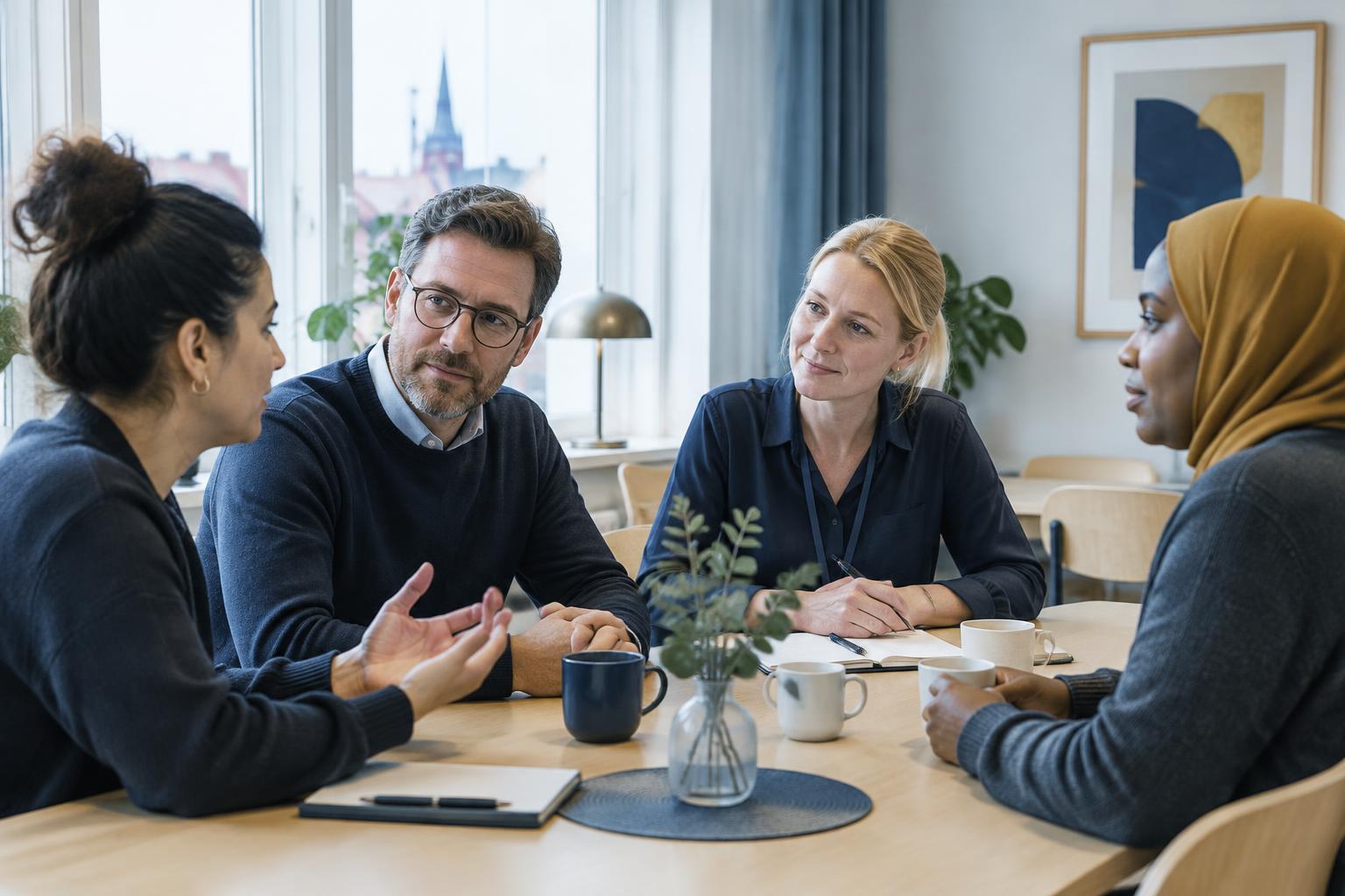 Yrkespersoner inom socialt arbete i ett fokuserat samtal